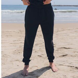 The Classic T-Shirt Company French Terry Joggers, New, Medium, Navy